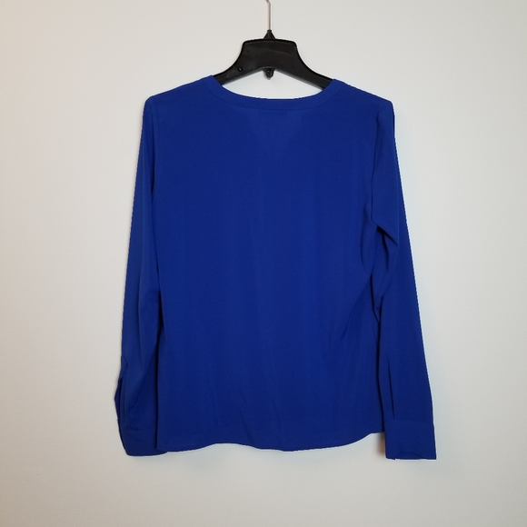 Calvin Klein Blue Blouse S NWT - Picture 6 of 10